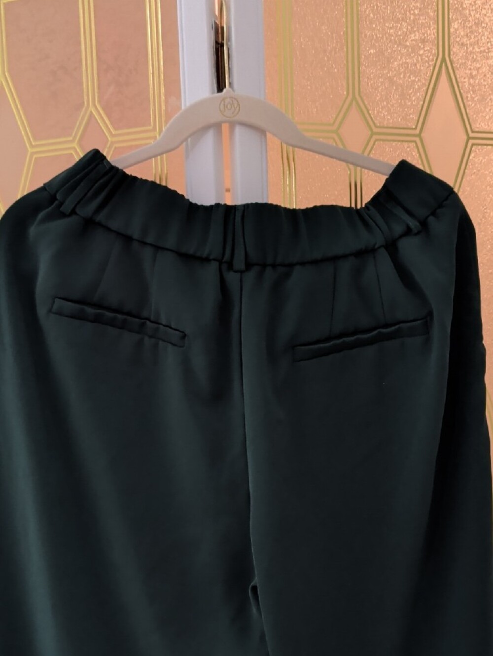 HALARA Dark Green Ladies Dress Pants - Tailored Pleat Trousers - Picture 4 of 5